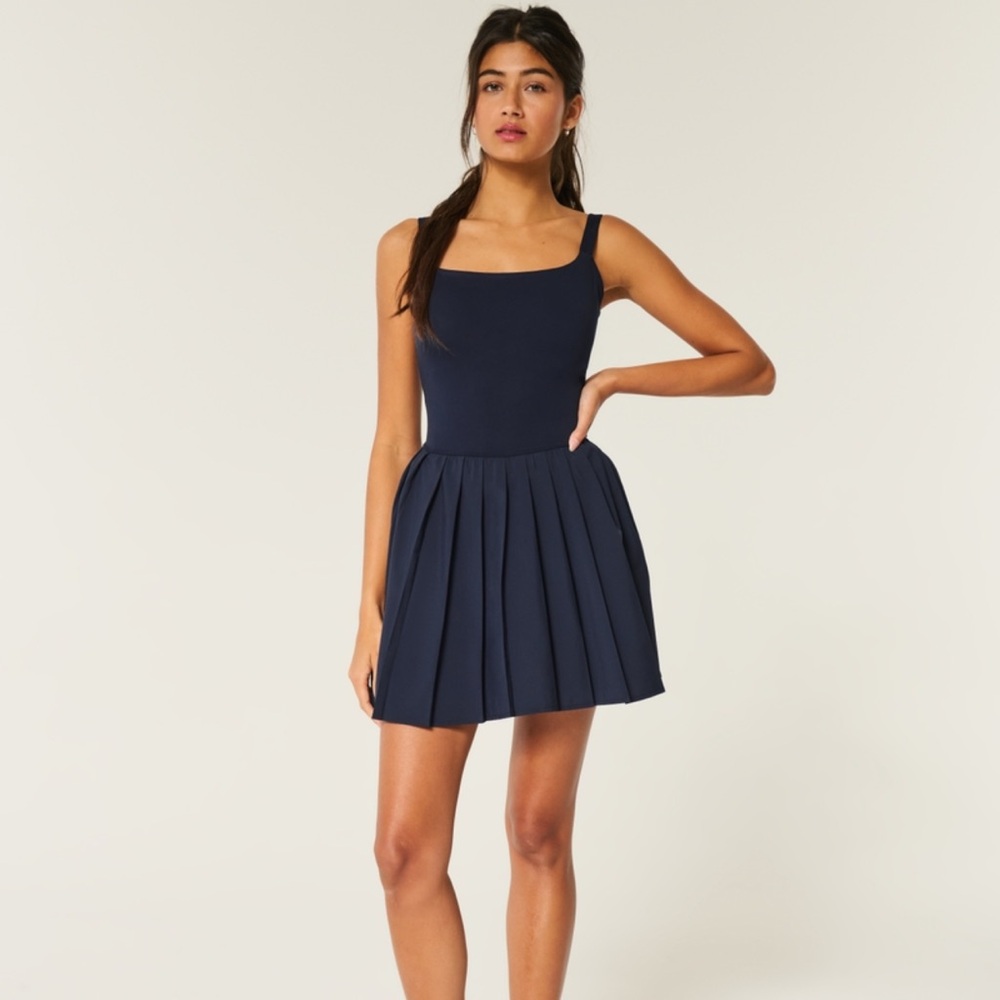 Hollister Blue Sleeveless Scoop Neck Sundress - Picture 2 of 4